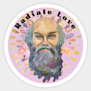 Ram Dass Radiate Love Sticker